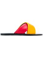 Rag & Bone Colour Block Strap Sandals - Red