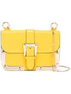 Red Valentino Shoulder Strap Buckle Bag, Women's, Yellow/orange, Calf Leather