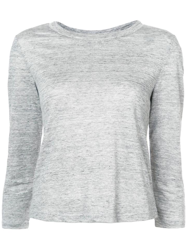Frame Denim Round Neck Shirt - Grey