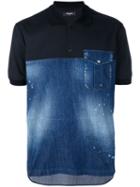 Dsquared2 - Denim Polo Shirt - Men - Cotton/spandex/elastane - 48, Blue, Cotton/spandex/elastane