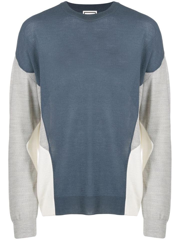 Wooyoungmi Colourblock Jumper - Blue