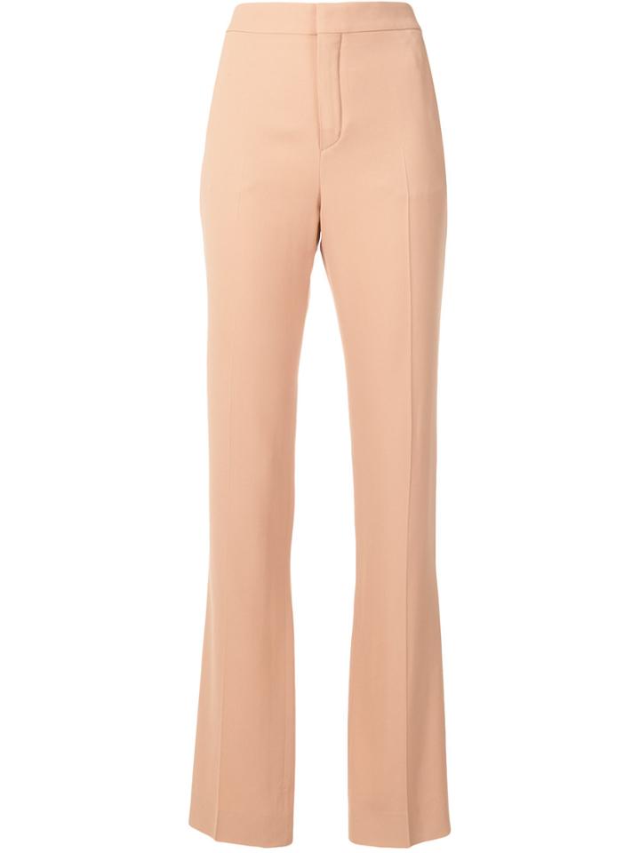 Chloé Flared Tailored Trousers - Nude & Neutrals