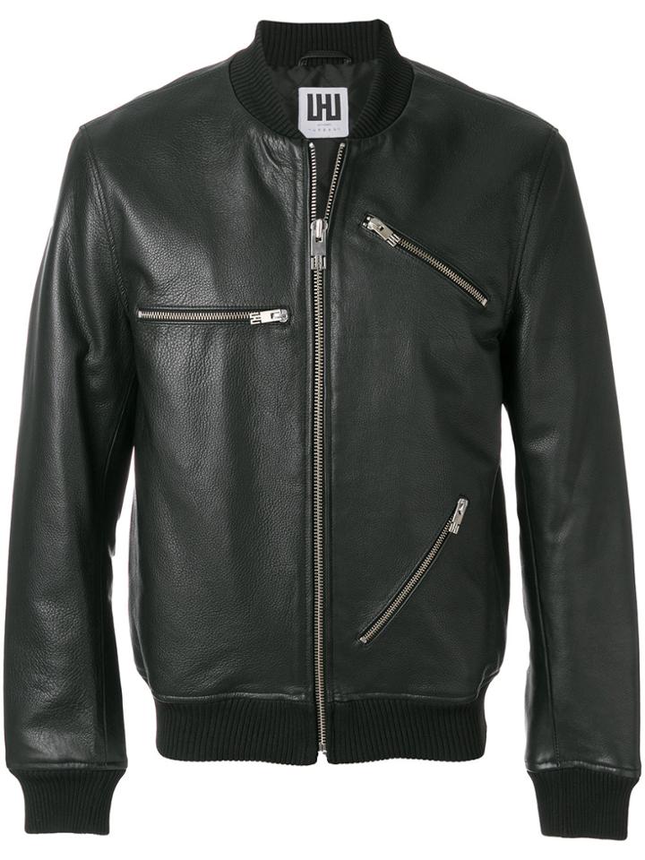 Les Hommes Urban Multi-zip Jacket - Black