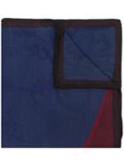 Odeeh Colour Block Knitted Scarf - Blue