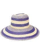 Forte Forte Striped Straw Hat - Purple