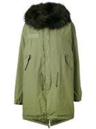 Mr & Mrs Italy - Fur Trim Parka - Men - Cotton/leather/polyester/polypropylene - S, Green, Cotton/leather/polyester/polypropylene