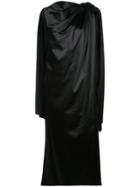Marina Moscone Cape Detailed Dress - Black