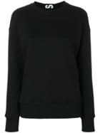 Versus Rear Logo Stripe Sweatshirt - Black