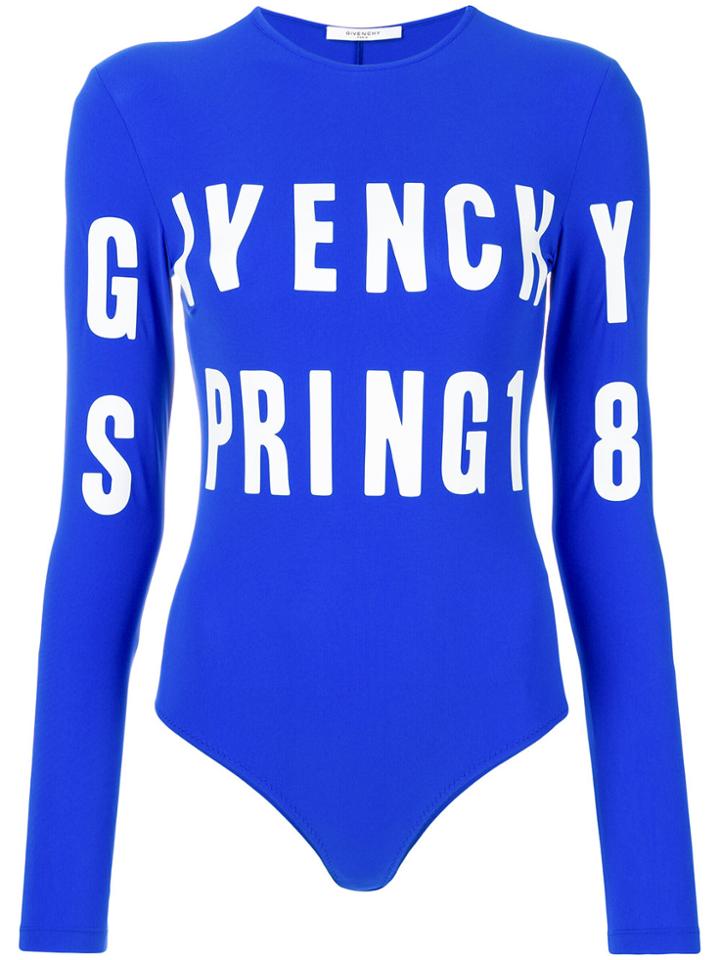 Givenchy Spring 18 Bodysuit - Blue