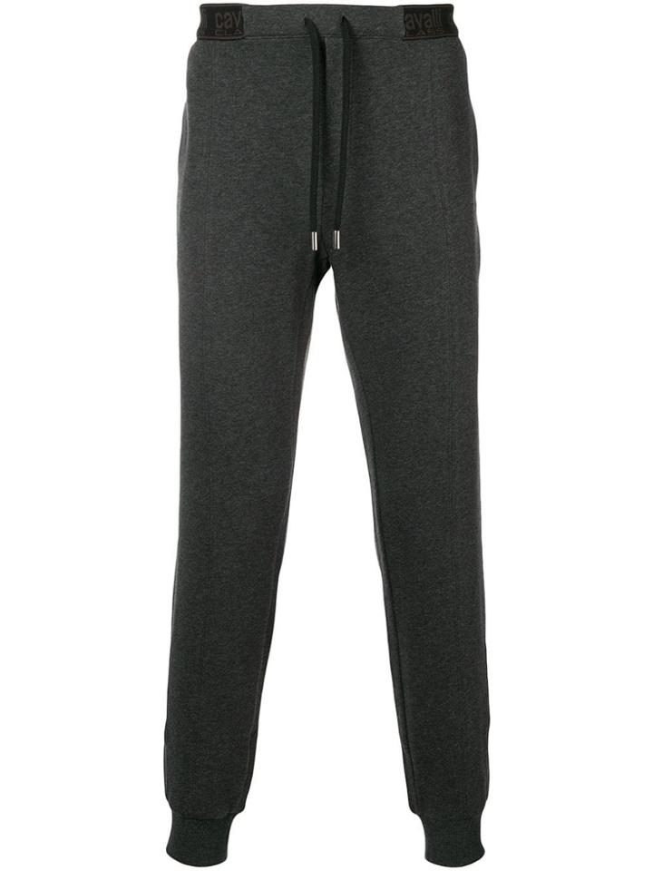 Cavalli Class Elasticated Waist Trousers - Grey