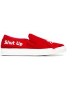Joshua Sanders 'delete, Shut Up' Slip-on Sneakers