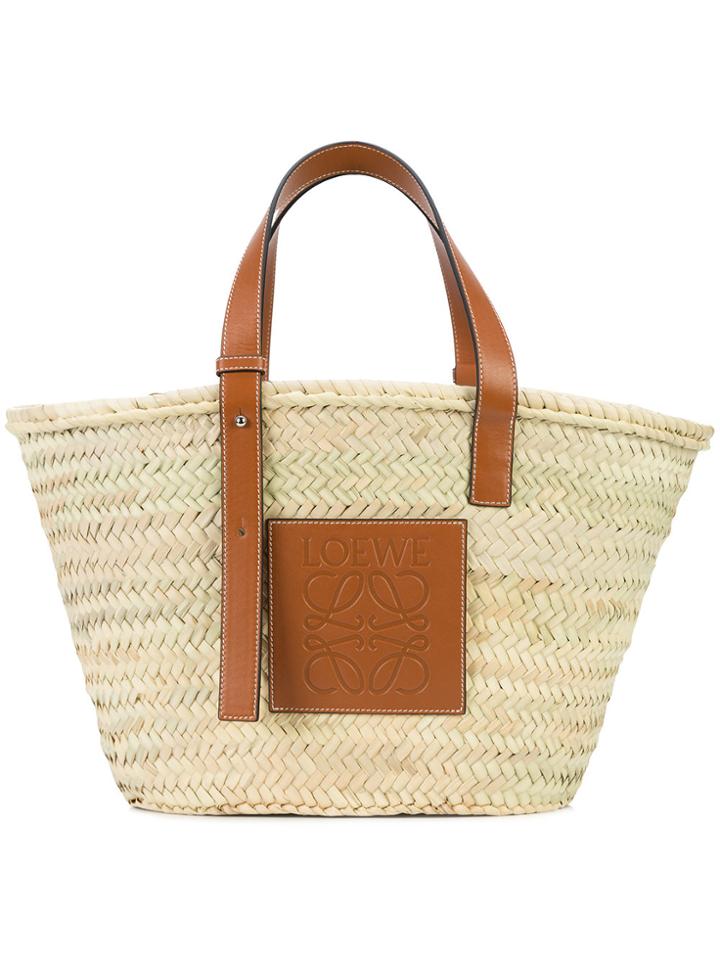 Loewe Woven Tote - Brown