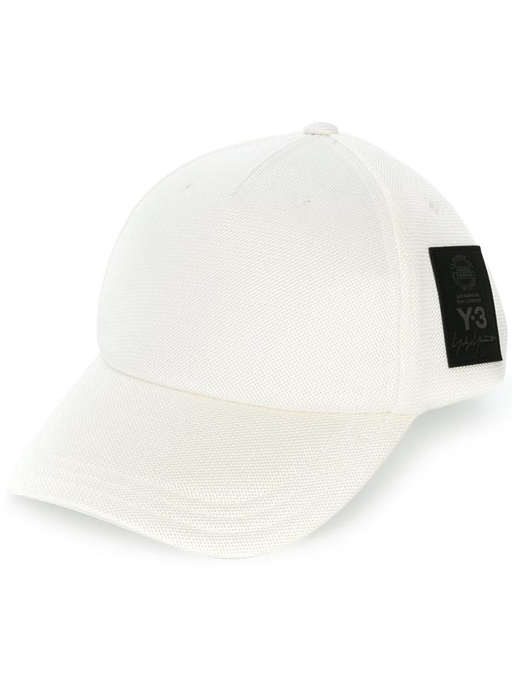 Y-3 Mesh Logo Baseball Cap - White
