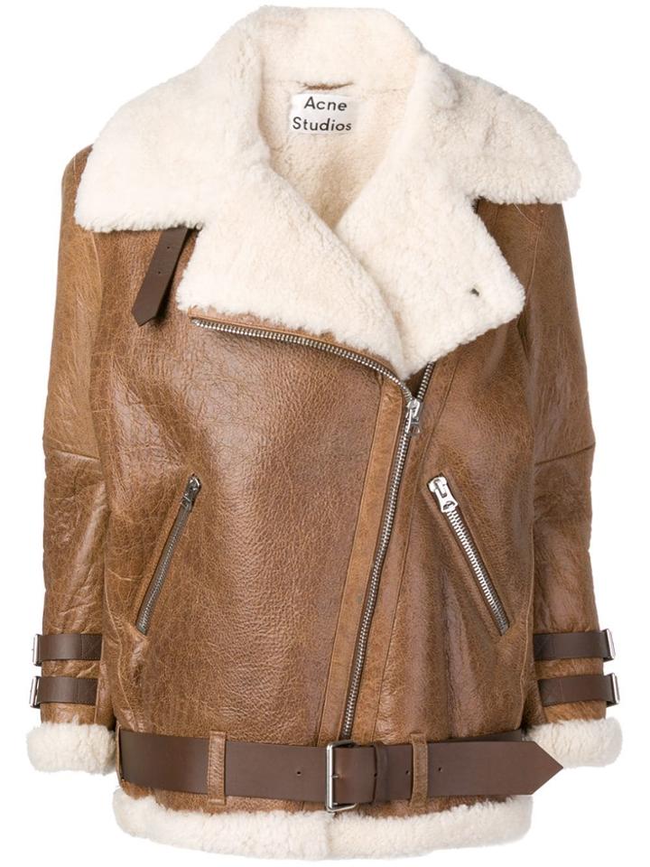 Acne Studios Velocite Vintage Shearling Jacket - Brown