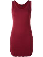 Ann Demeulemeester Long Tank Top, Women's, Size: 40, Red, Cotton