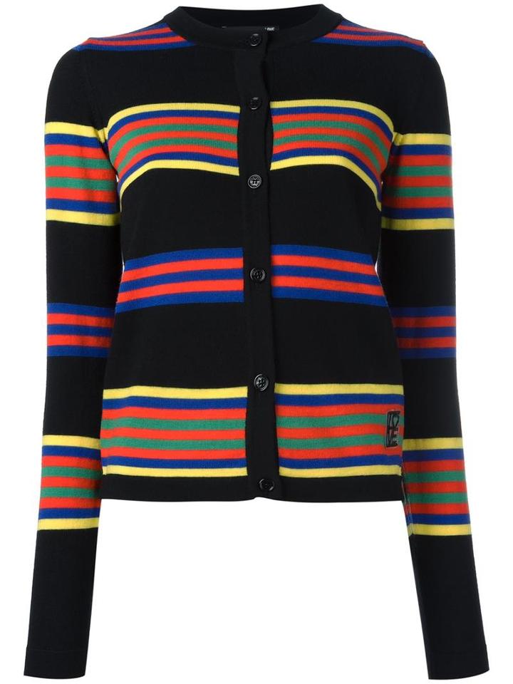 Love Moschino Striped Cardigan, Women's, Size: 42, Virgin Wool