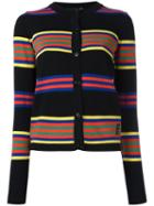 Love Moschino Striped Cardigan, Women's, Size: 42, Virgin Wool