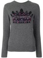 Junya Watanabe Comme Des Garçons Sequin Embellished Jumper - Grey