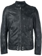 Diesel Zipped Jacket, Men's, Size: Xl, Black, Sheep Skin/shearling/polyester