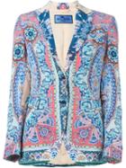 Etro Floral Print Blazer, Women's, Size: 40, Silk/acetate