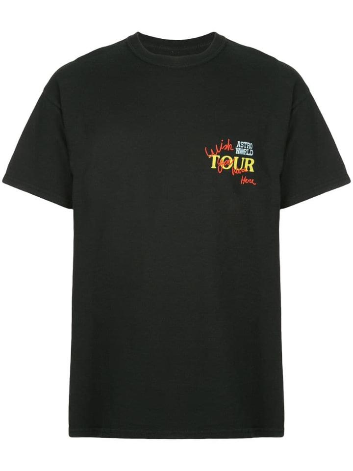 Travis Scott Astroworld Astroworld Tour Print T-shirt - Black