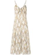 Andrea Marques Midi Dress With Bow - Unavailable