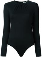 Tibi Long Sleeve Bodysuit - Black