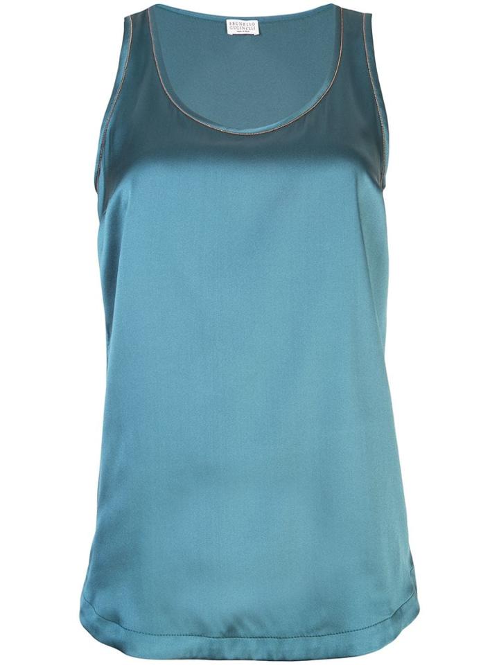 Brunello Cucinelli Scoop Neck Vest - Blue