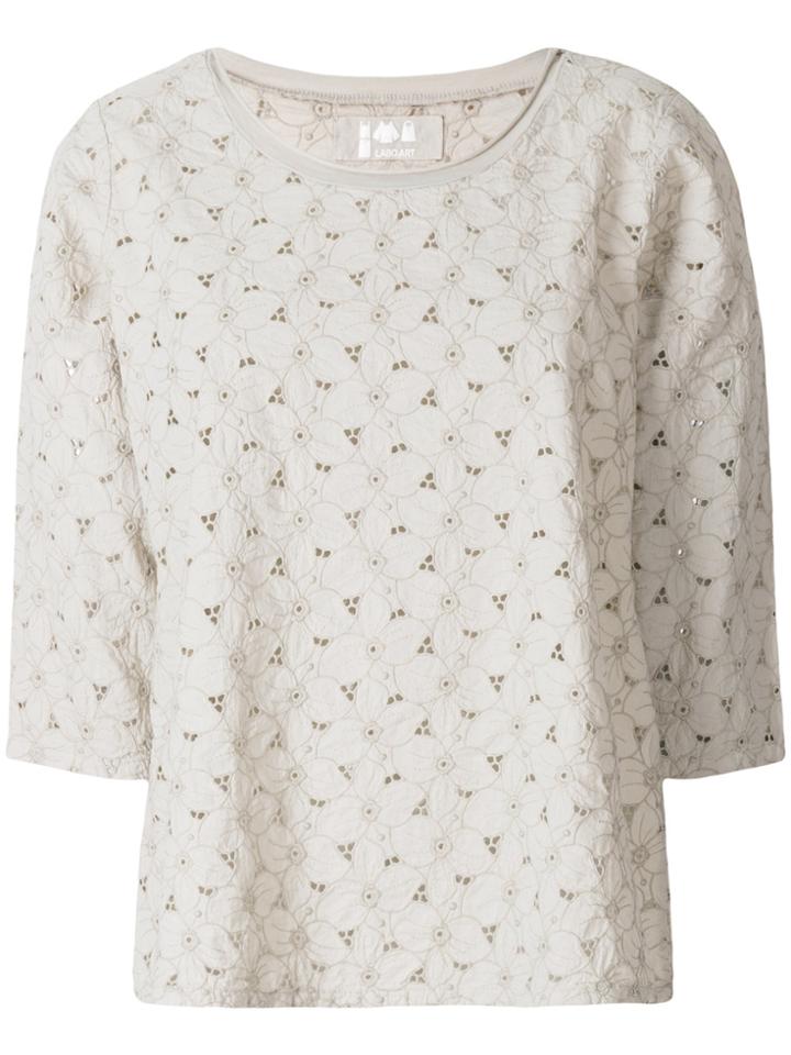 Labo Art Embroidered Blouse - Nude & Neutrals