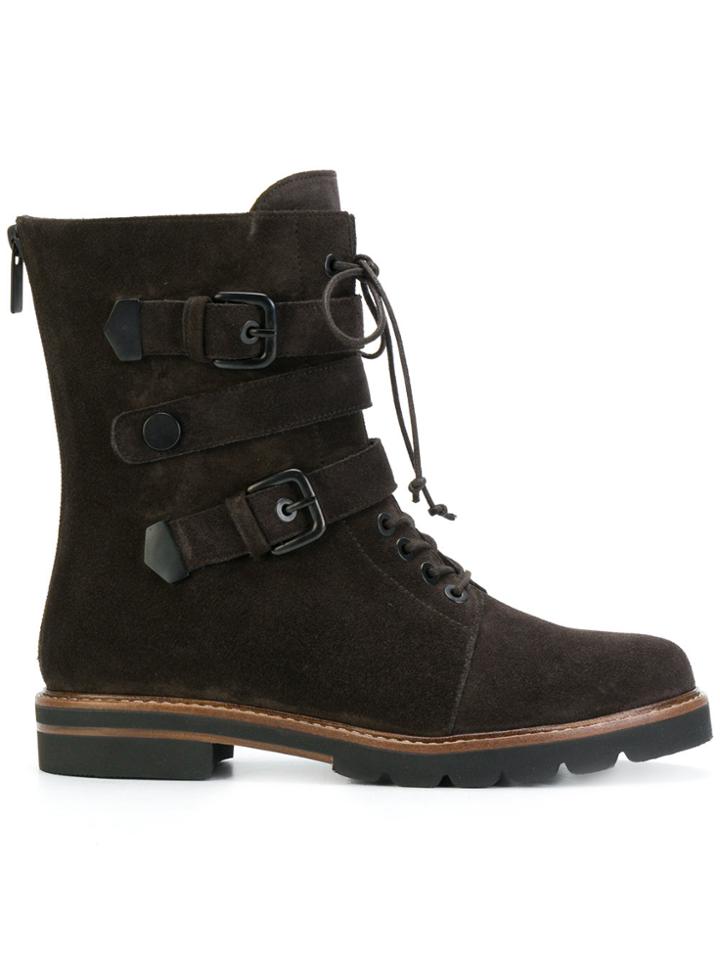 Stuart Weitzman Urbanite Buckled Boots - Brown
