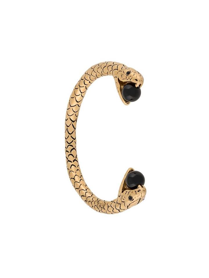 Saint Laurent Serpent Cuff Bracelet - Metallic