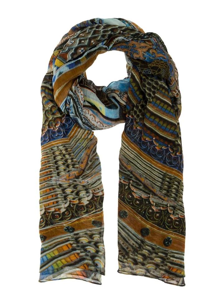 Faliero Sarti Printed Scarf, Adult Unisex, Silk/cotton/modal
