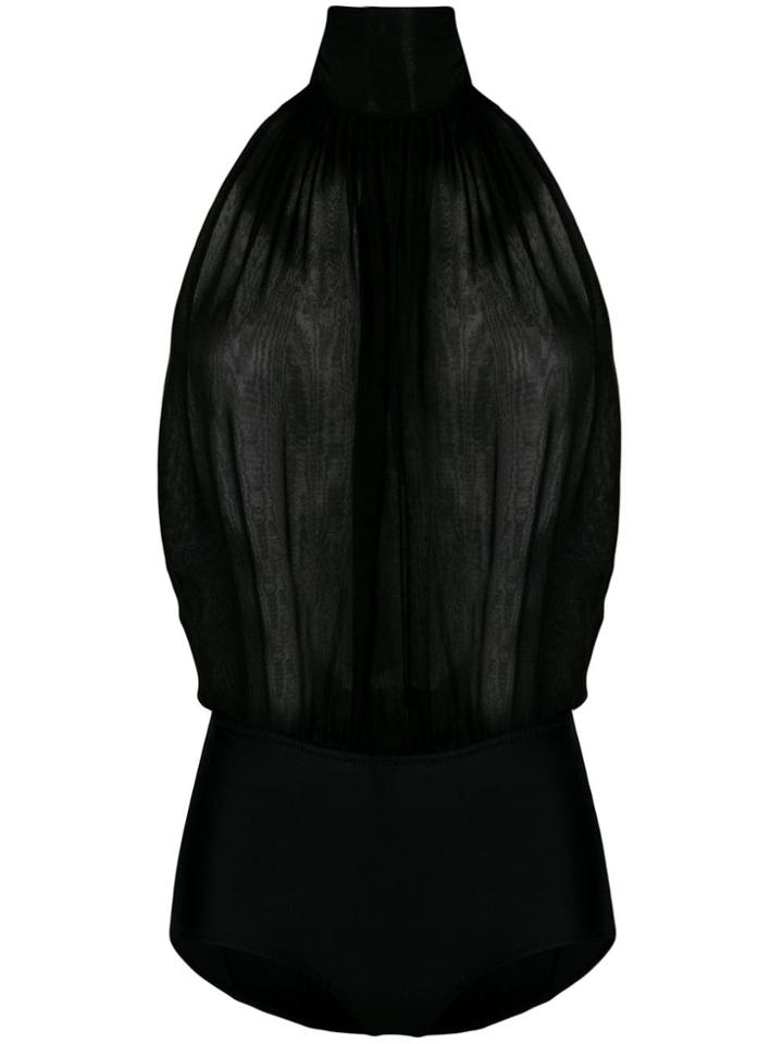 Emilio Pucci Draped Body Suit - Black