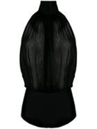 Emilio Pucci Draped Body Suit - Black
