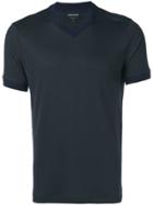 Giorgio Armani V-neck T-shirt - Blue