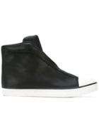 Kazuyuki Kumagai Contrast Hi-tops - Black