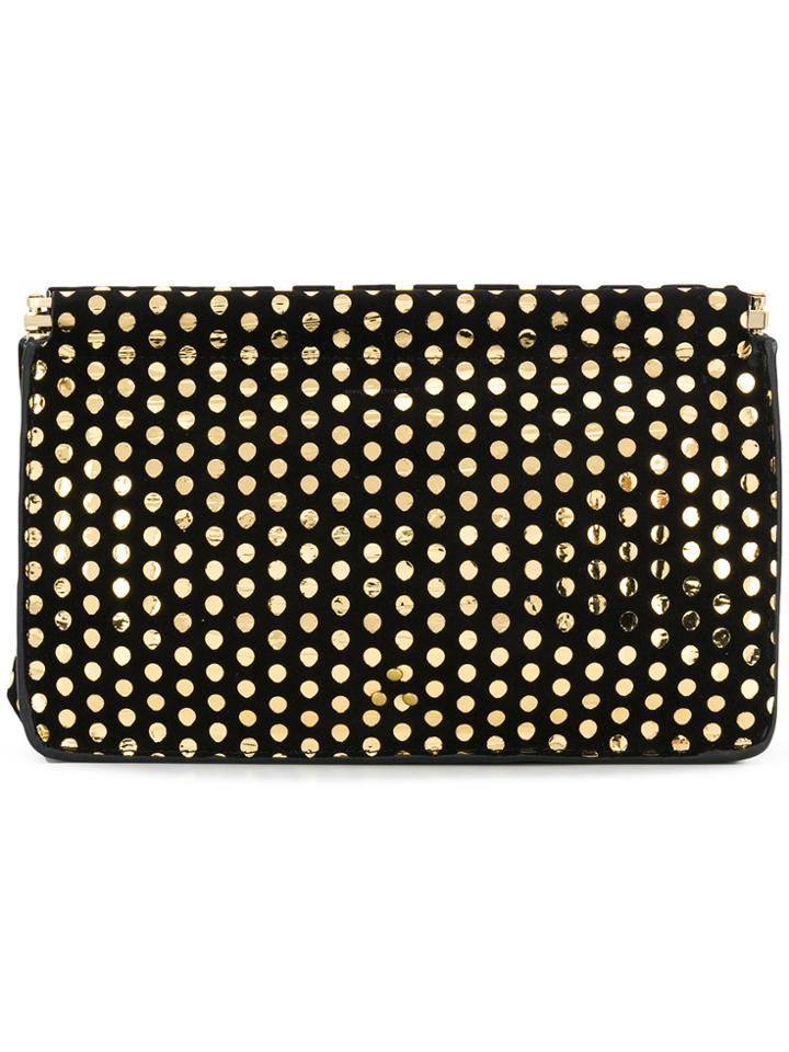 Jérôme Dreyfuss Dotted Clutch Bag - Black