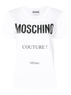 Moschino Logo-patch T-shirt - White