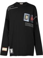 Burberry Long-sleeve Montage T-shirt - Black
