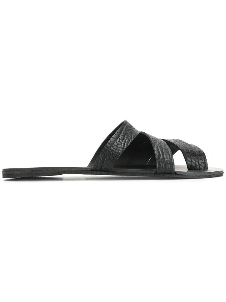 Marsèll Strappy Flat Sandals - Black
