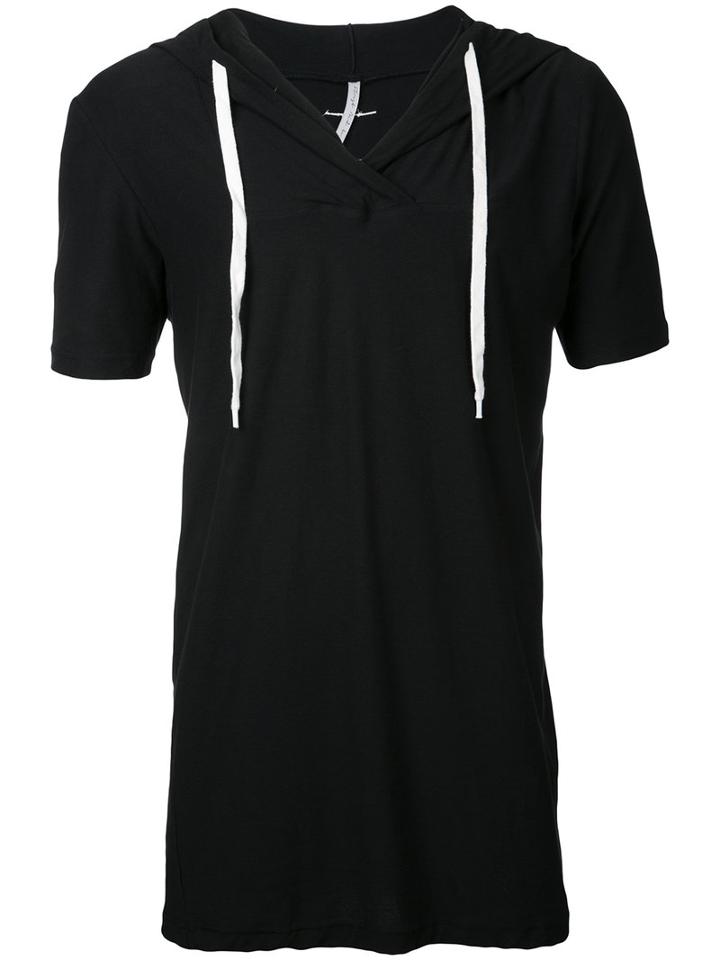 First Aid To The Injured - Lacunae Hooded T-shirt - Unisex - Cotton - 3, Black, Cotton