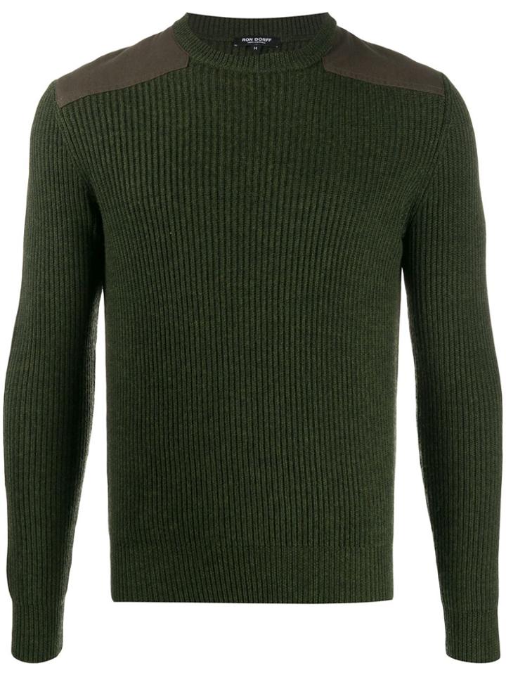 Ron Dorff Military Style Jumper - Green
