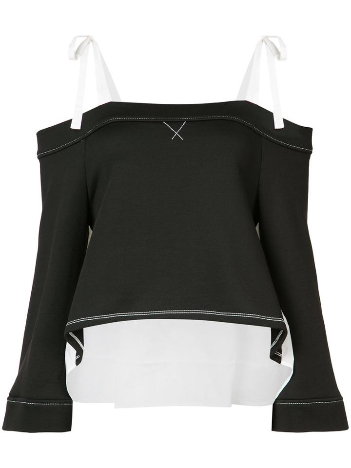 Cinq A Sept - Off-the-shoulder Top - Women - Cotton/polyester - 4, Black, Cotton/polyester