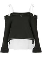 Cinq A Sept - Off-the-shoulder Top - Women - Cotton/polyester - 4, Black, Cotton/polyester