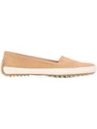 Tod S Braided Trim Slippers, Women's, Size: 40, Nude/neutrals, Suede/leather/rubber