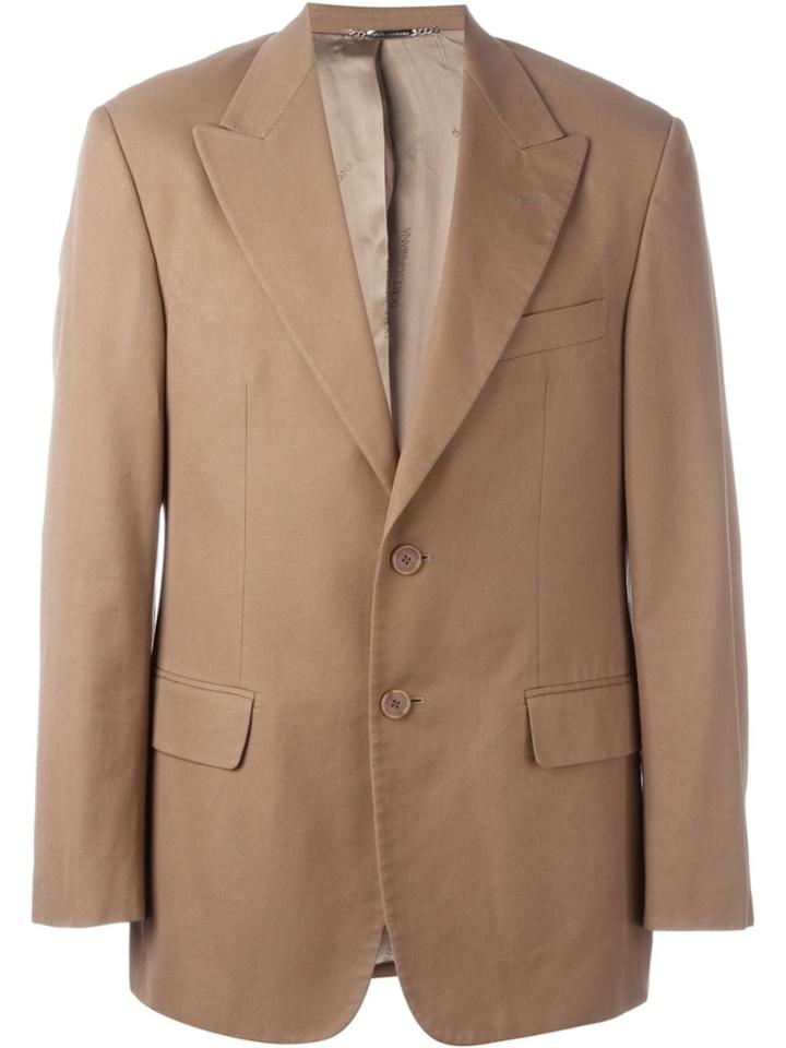 Dolce & Gabbana Vintage Peaked Lapel Blazer - Brown