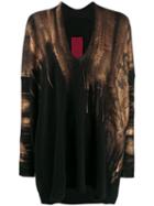 Masnada Brushed Gold Knitted Top - Black