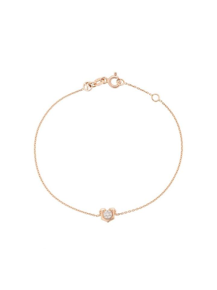 Kismet By Milka 14kt Rose Gold Leo Diamond Charm Bracelet