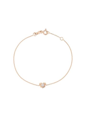 Kismet By Milka 14kt Rose Gold Leo Diamond Charm Bracelet