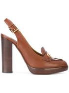 Ralph Lauren Collection Slingback Pumps - Brown